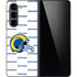 NFL Los Angeles Rams White Logo Blast Galaxy Z Fold5 5G Skin